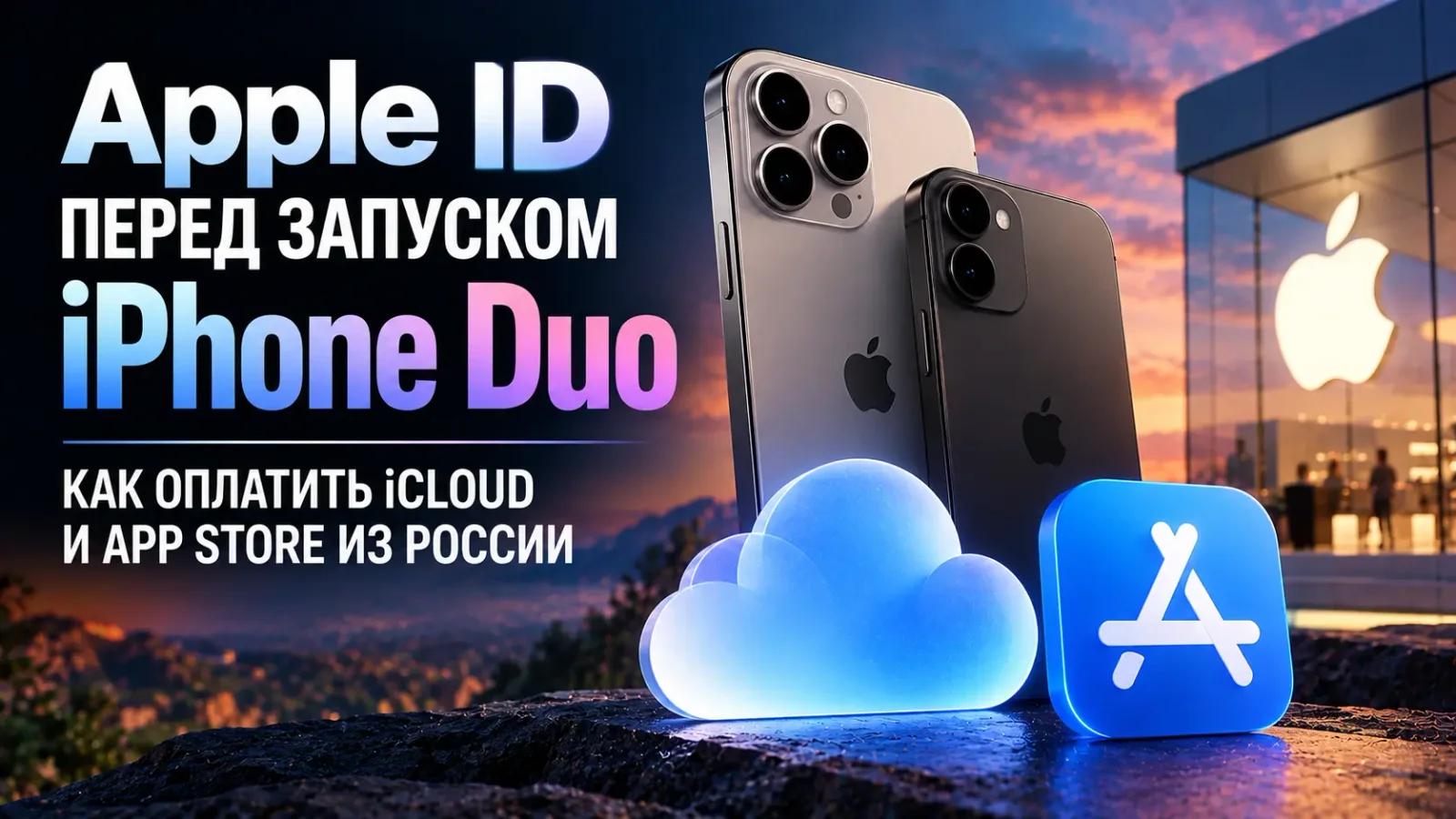 Apple ID перед запуском iPhone Duo: как оплатить iCloud и App Store из России
