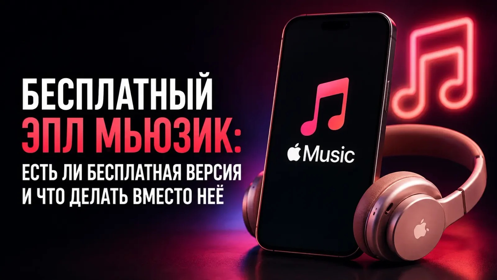Обложка: бесплатный Apple Music — есть ли бесплатная версия и что делать вместо неё в 2026 году