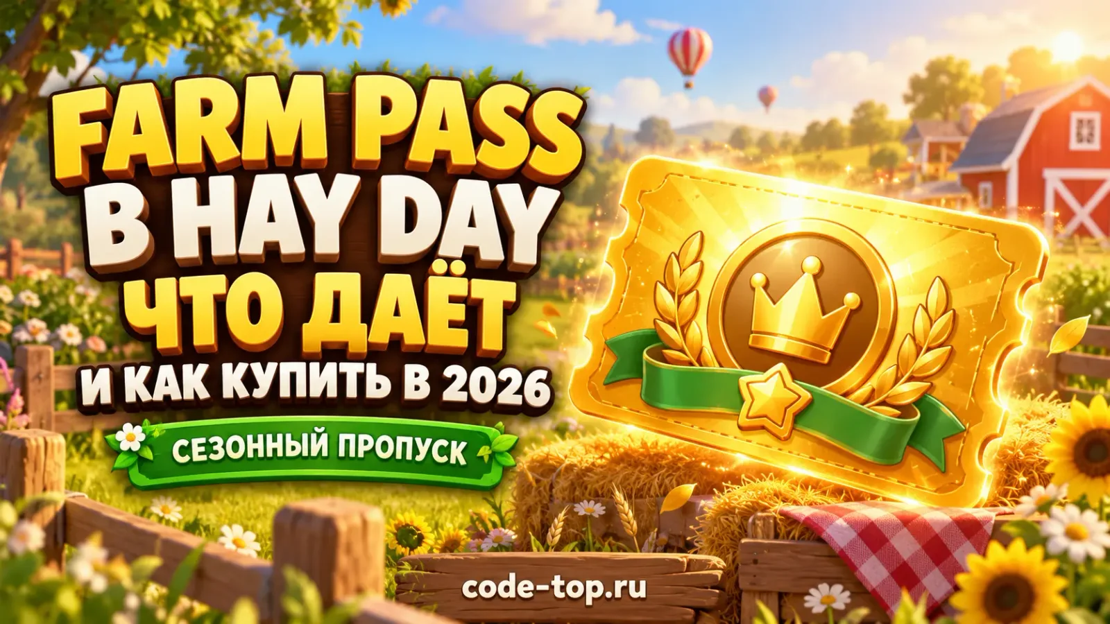 Farm Pass в Hay Day: что даёт сезонный пропуск и как его купить в 2026 году
