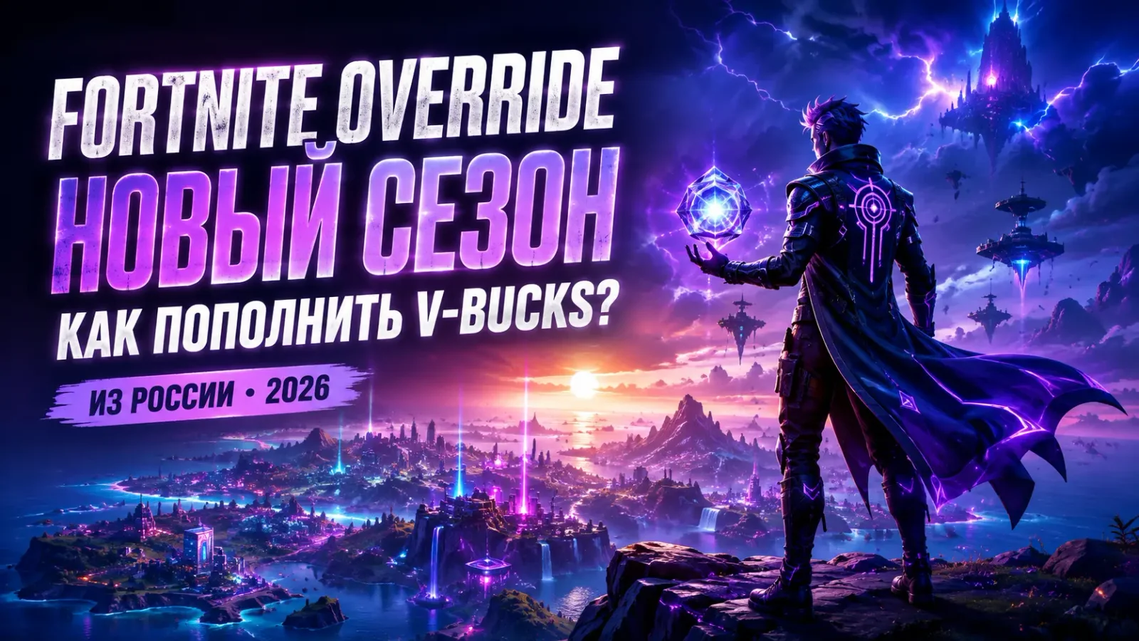 Fortnite Override: разбираем новый сезон и как пополнить V-Bucks из России в 2026 году