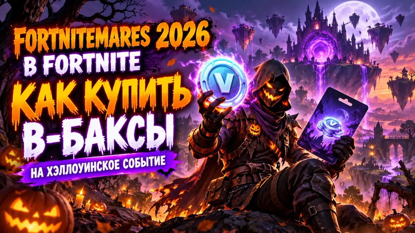 Fortnitemares 2026 в Fortnite: как купить В-баксы на хэллоуинское событие