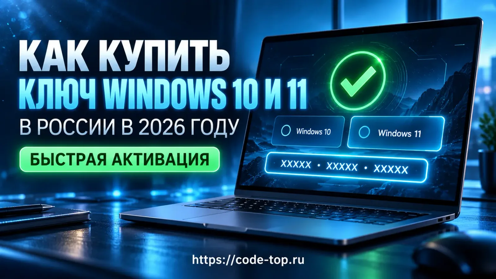 Как купить лицензионный ключ Windows 10 и Windows 11 в России в 2026 году