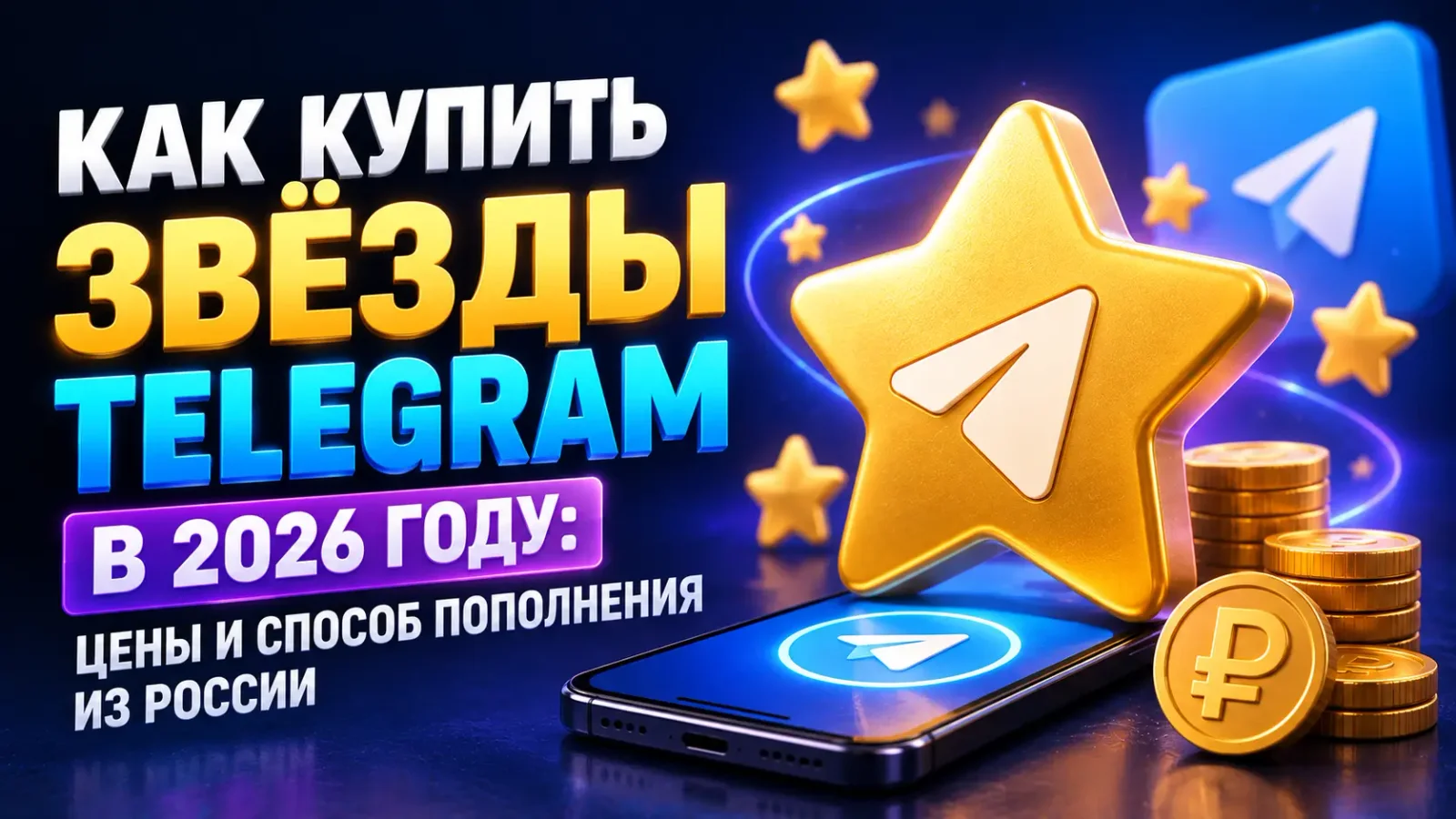 Как купить Звёзды Telegram в 2026 году: цены и способ пополнения из России