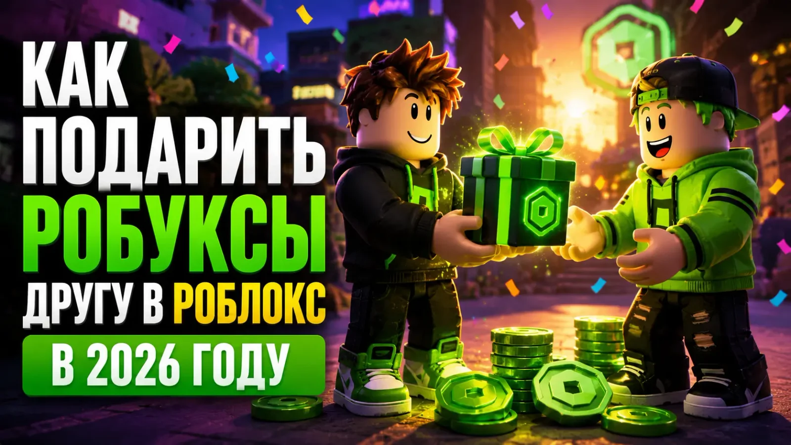 Как подарить робуксы другу в Roblox в 2026 году: все способы