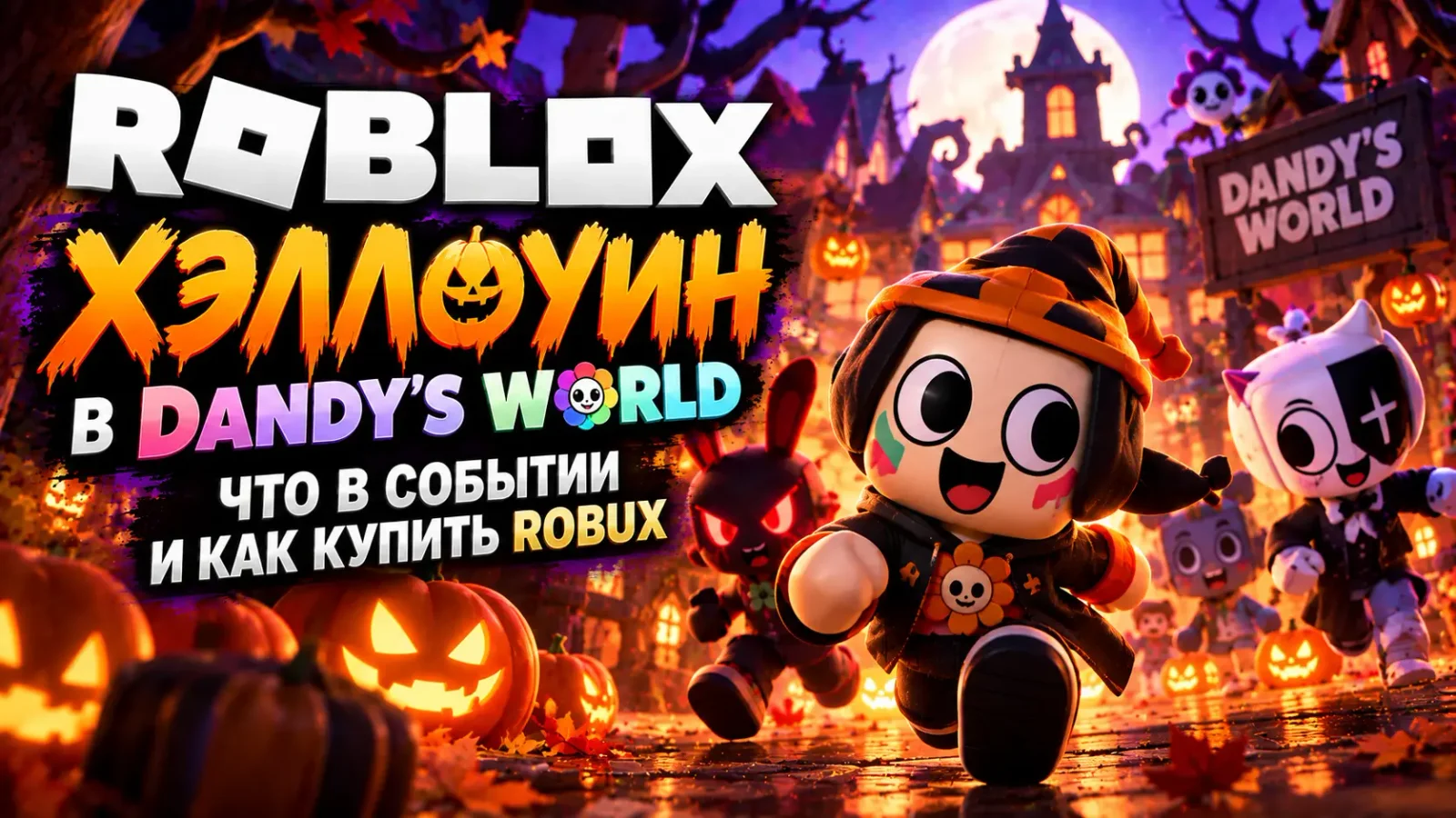 Хэллоуин в Dandy's World в Roblox: что в событии и как купить Robux