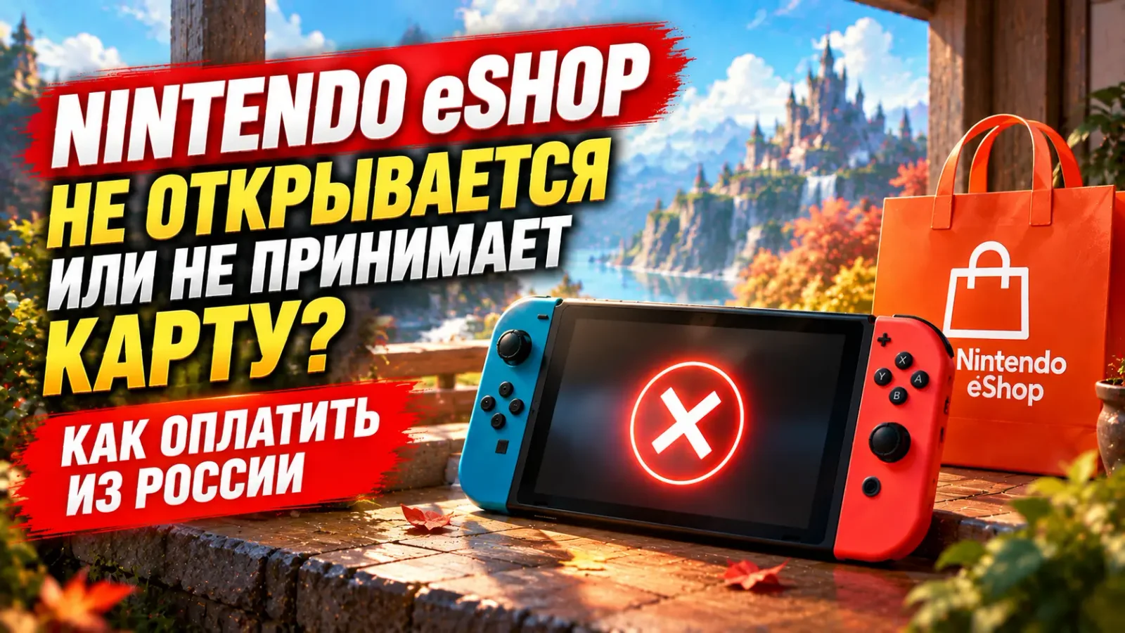 Nintendo eShop не открывается или не принимает карту: как оплатить из России
