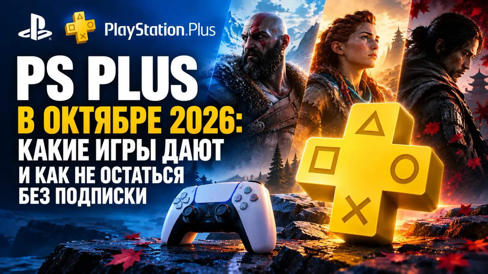 PS Plus в октябре 2026: какие игры дают и как не остаться без подписки из России