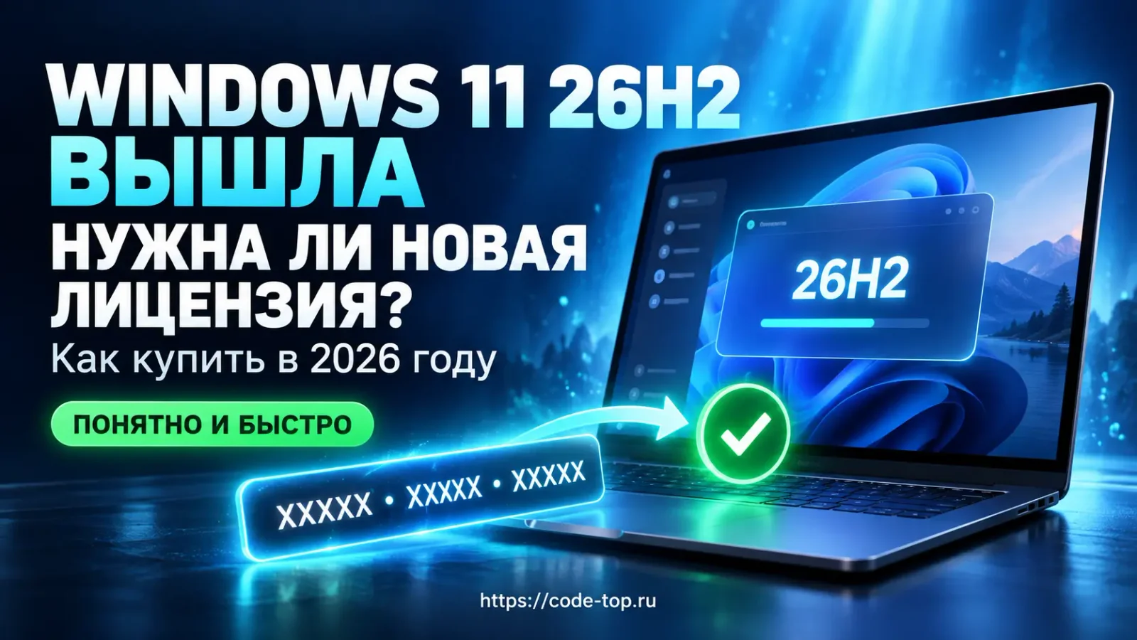 Windows 11 26H2 вышла: кому нужна новая лицензия и как её купить
