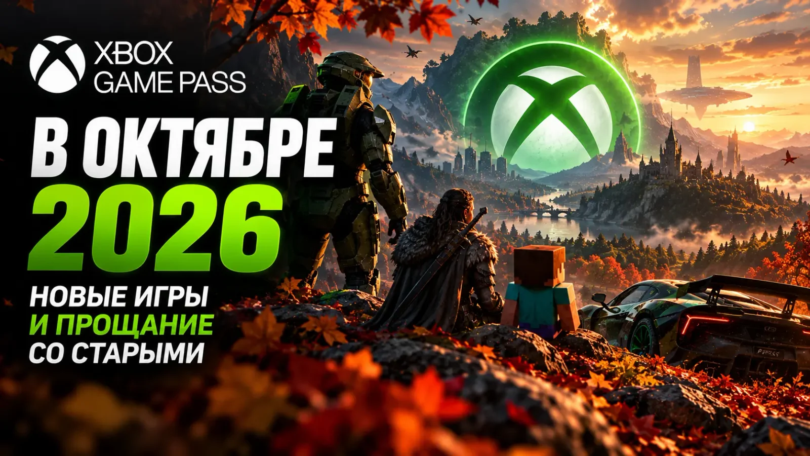 Xbox Game Pass в октябре 2026: новые игры и прощание со старыми