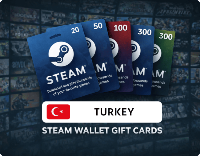 Steam Gift Cards - Турция